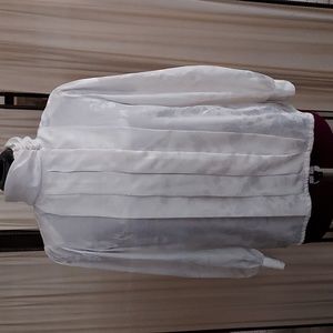 Vintage Mervyn's Partners Petites Women's Blouse, Cream - 12Petite